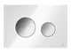 TECE-TECEloop-WC-Betaetigungsplatte-Glas-weiss-Tasten-Chrom-glaenzend-Zweimengentechnik-9240660 gallery number 1